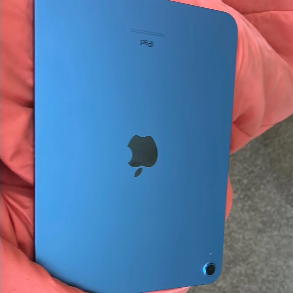 Blue iPad